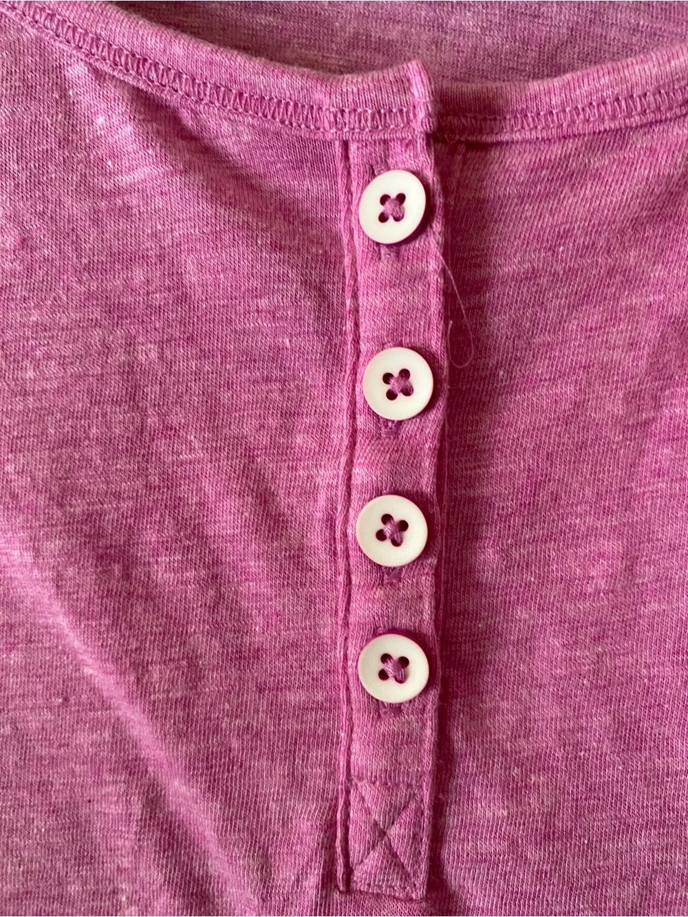 *NWT* Cat & Jack Heathered Pink Henley Top